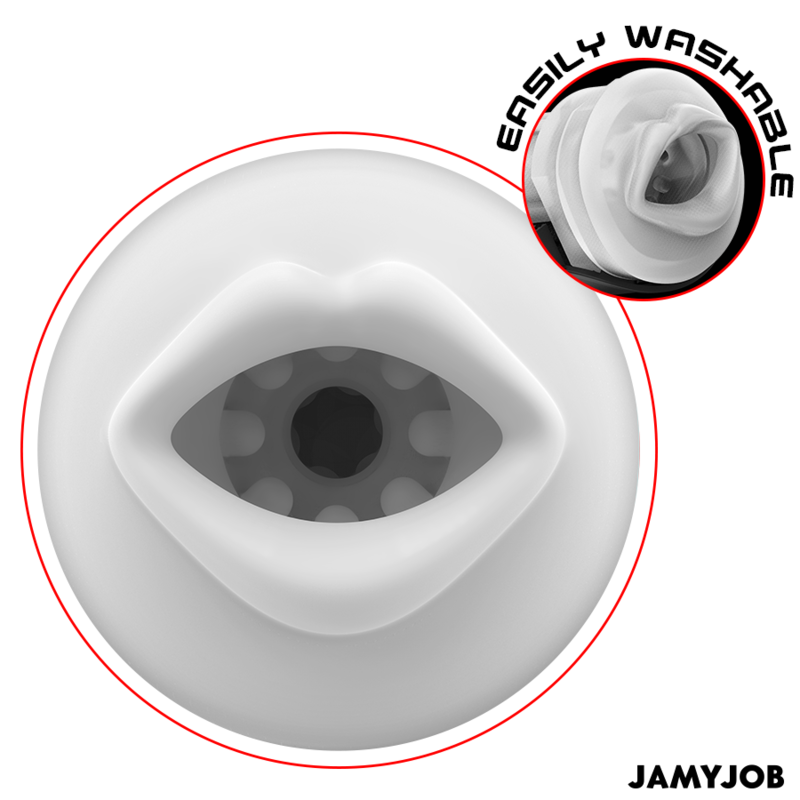 JAMYJOB - BLAZE AUTOMATIC ORAL MASTURBATOR 5 SUCTION AND VIBRATION MODES