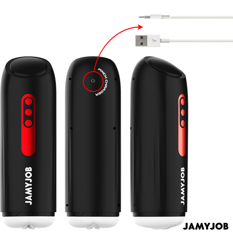 JAMYJOB - PHANTOM AUTOMATIC VAGINA MASTURBATOR WITH 5 SUCTION AND THRUST MODES