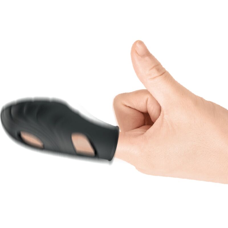 PRETTY LOVE - BLACK LICK LIQUID SILICONE FINGER VIBRATOR
