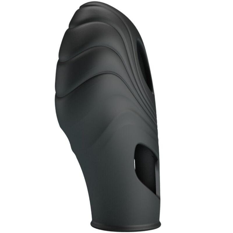 PRETTY LOVE - BLACK LICK LIQUID SILICONE FINGER VIBRATOR