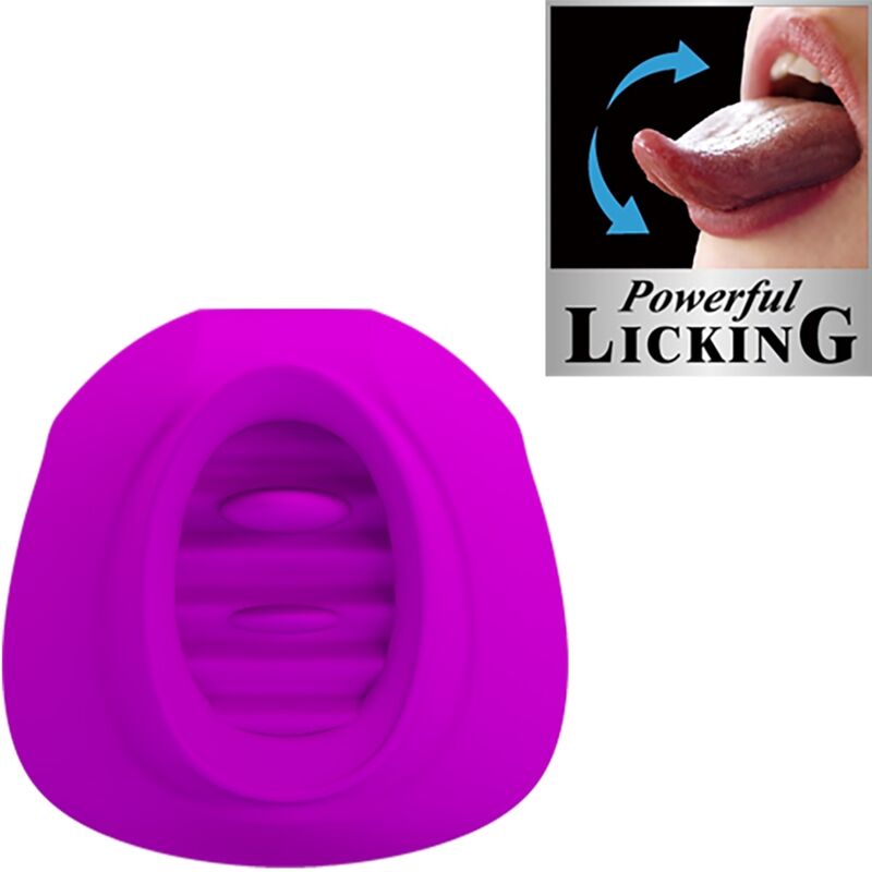 PRETTY LOVE - ESTELLE TONGUE CLITORAL STIMULATOR 12 VIBRATIONS PURPLE