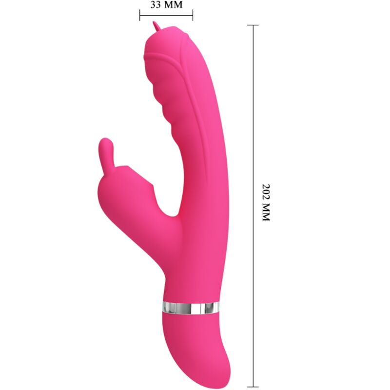 PRETTY LOVE - PHOENIX ROSE MULTIFUNCTION RABBIT VIBRATOR