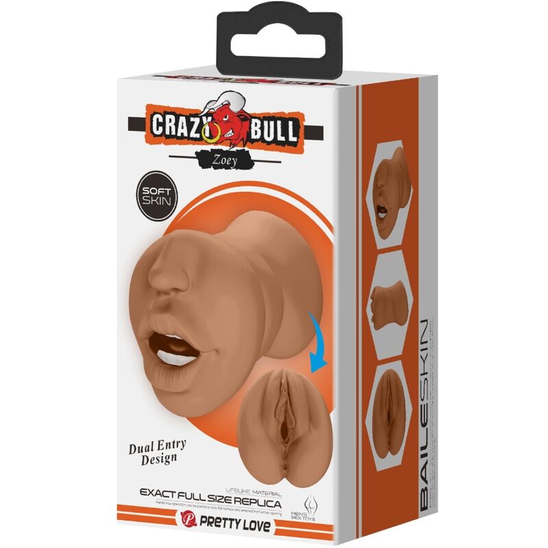 CRAZY BULL - ZOEY DOUBLE FLESHLIGHT MOUTH AND VAGINA