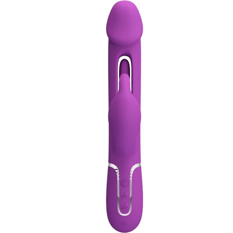 PRETTY LOVE - KAMPAS 3-IN-1 MULTIFUNCTIONAL RABBIT VIBRATOR PURPLE