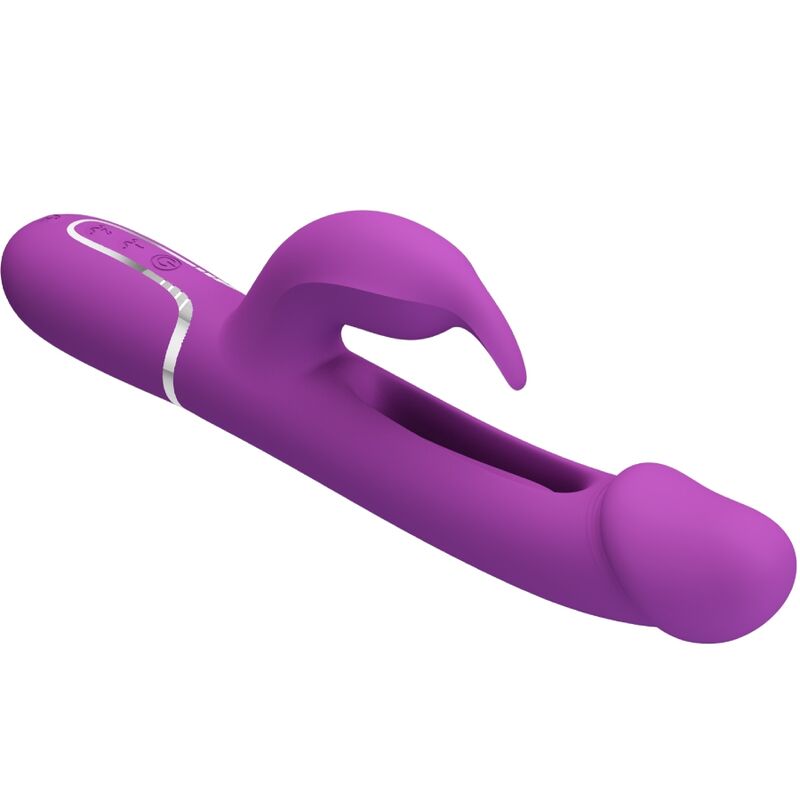 PRETTY LOVE - KAMPAS 3-IN-1 MULTIFUNCTIONAL RABBIT VIBRATOR PURPLE