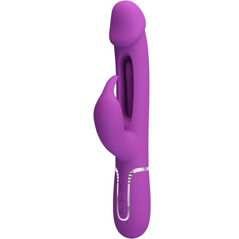 PRETTY LOVE - KAMPAS 3-IN-1 MULTIFUNCTIONAL RABBIT VIBRATOR PURPLE