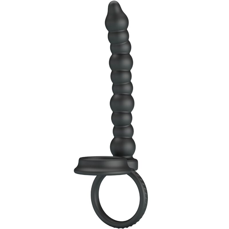 PRETTY LOVE - DILLION BLACK DOUBLE PENETRATING COCK RING