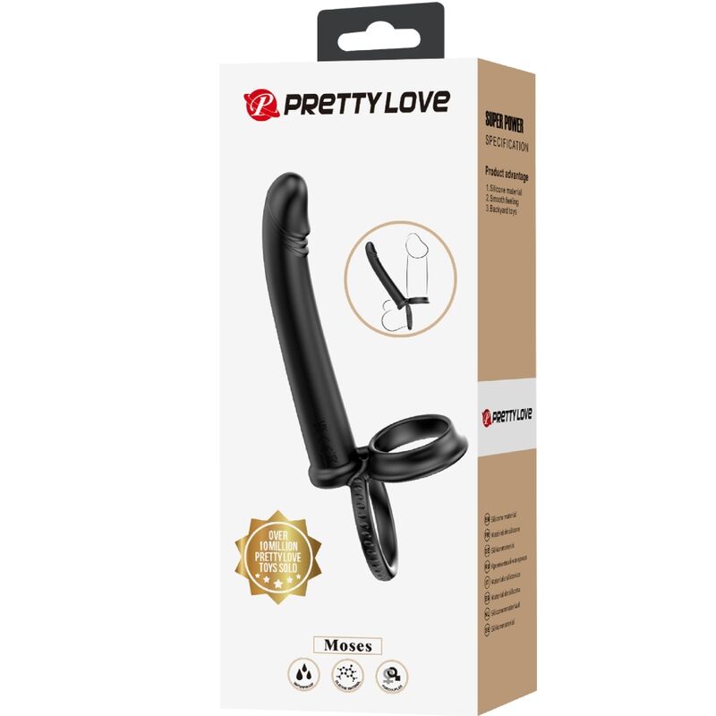 PRETTY LOVE - DILLION DOUBLE PENETRATION DOUBLE PENAL RING BLACK