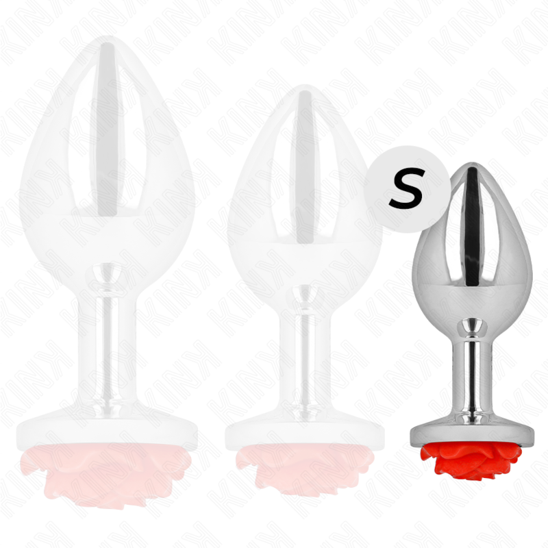 KINK - RED ROSE BUTT PLUG SIZE S