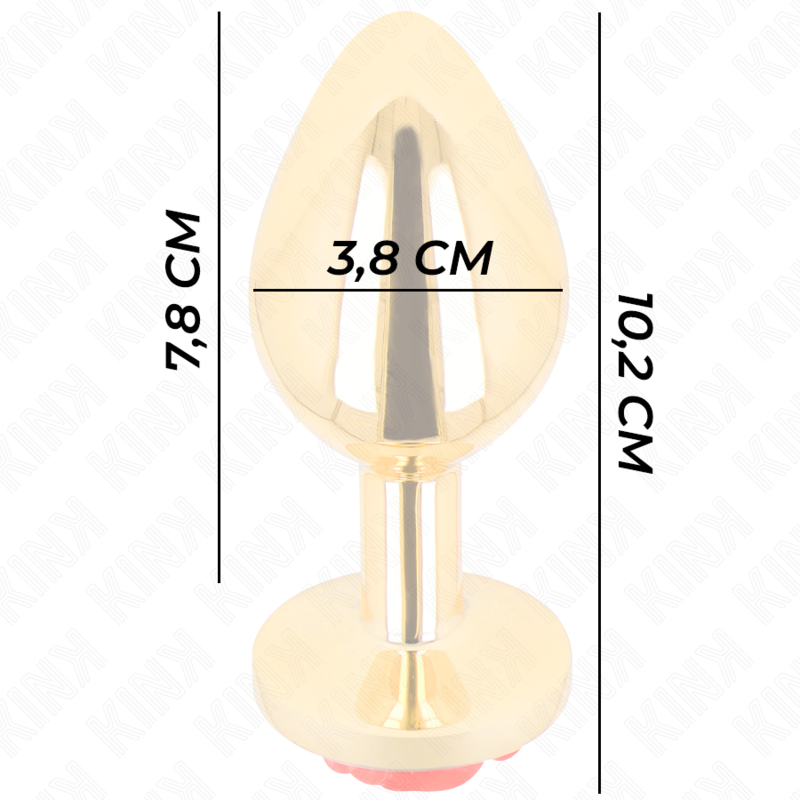 KINK - RED ROSE ANAL PLUG SIZE L