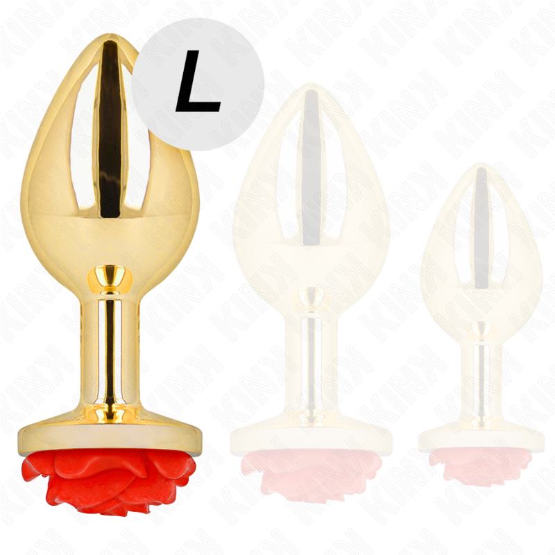 KINK - RED ROSE ANAL PLUG SIZE L