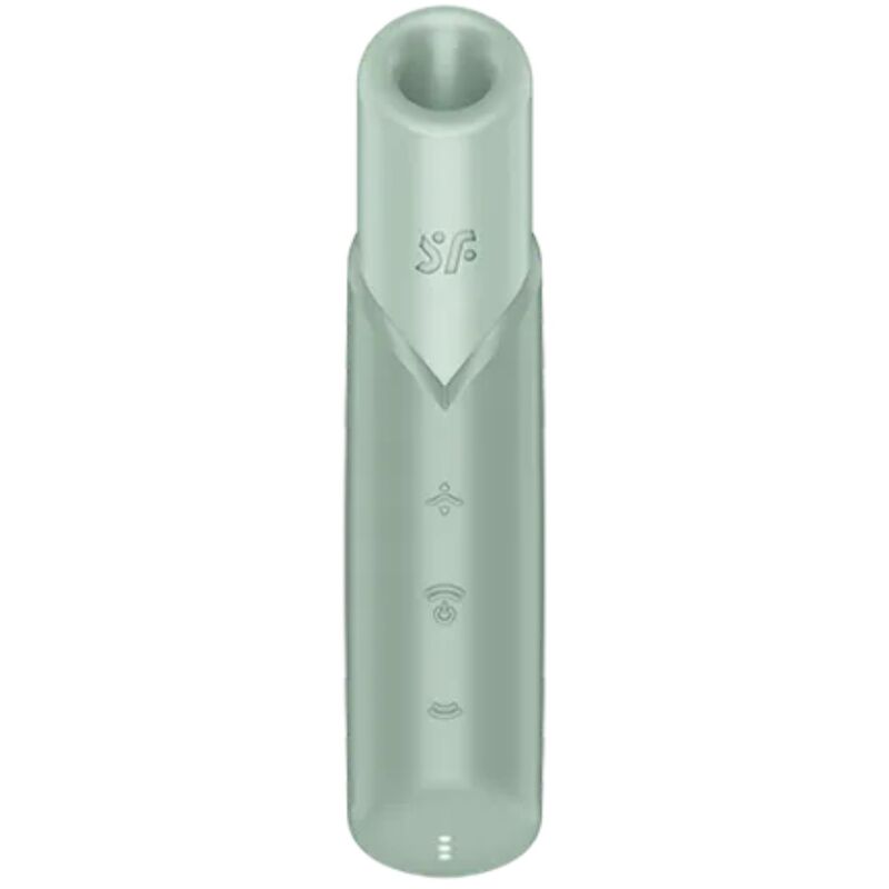 SATISFYER - NAUGHTY KISS WAVE CLITORAL STIMULATOR AQUAMARINE