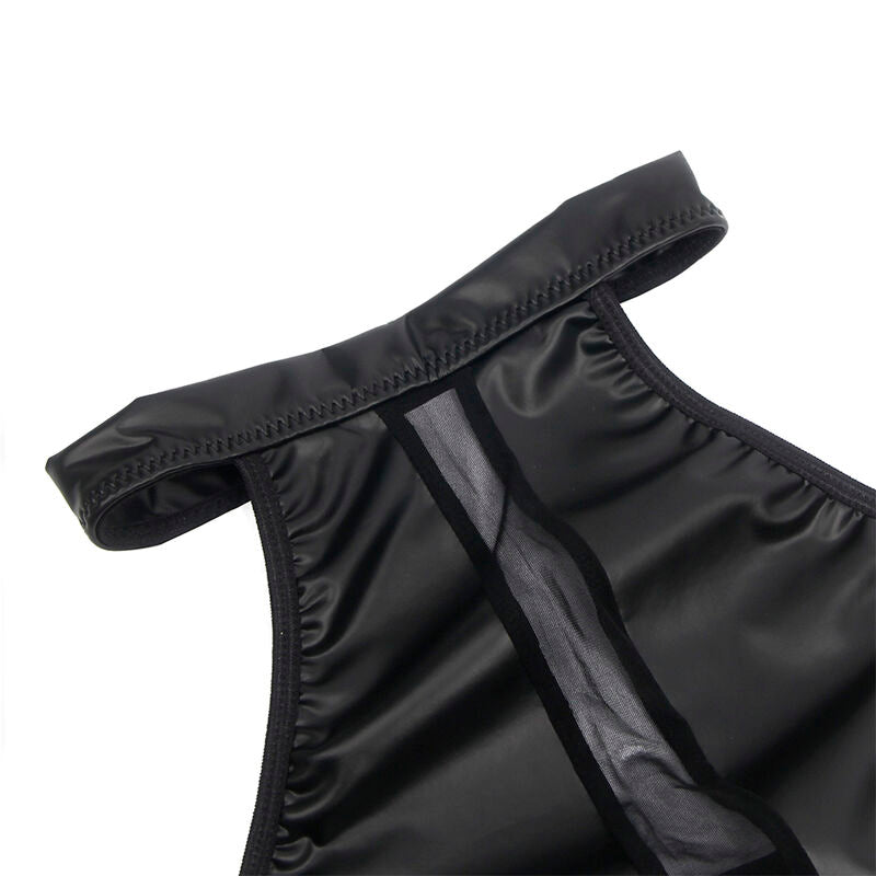 SUBBLIME - 955472 BLACK BACKLESS DRESS WITH TRANSPARENT SECTIONS S/M