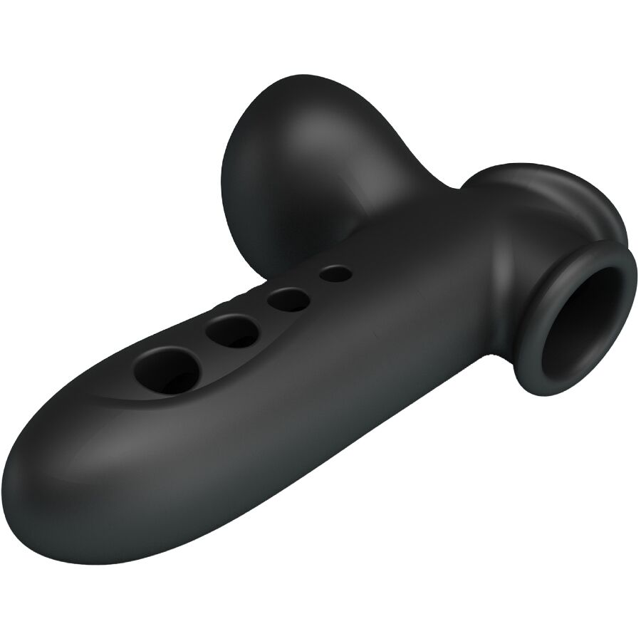 PRETTY LOVE - BLACK SKULL PENIS SLEEVE WITH AIRBAG
