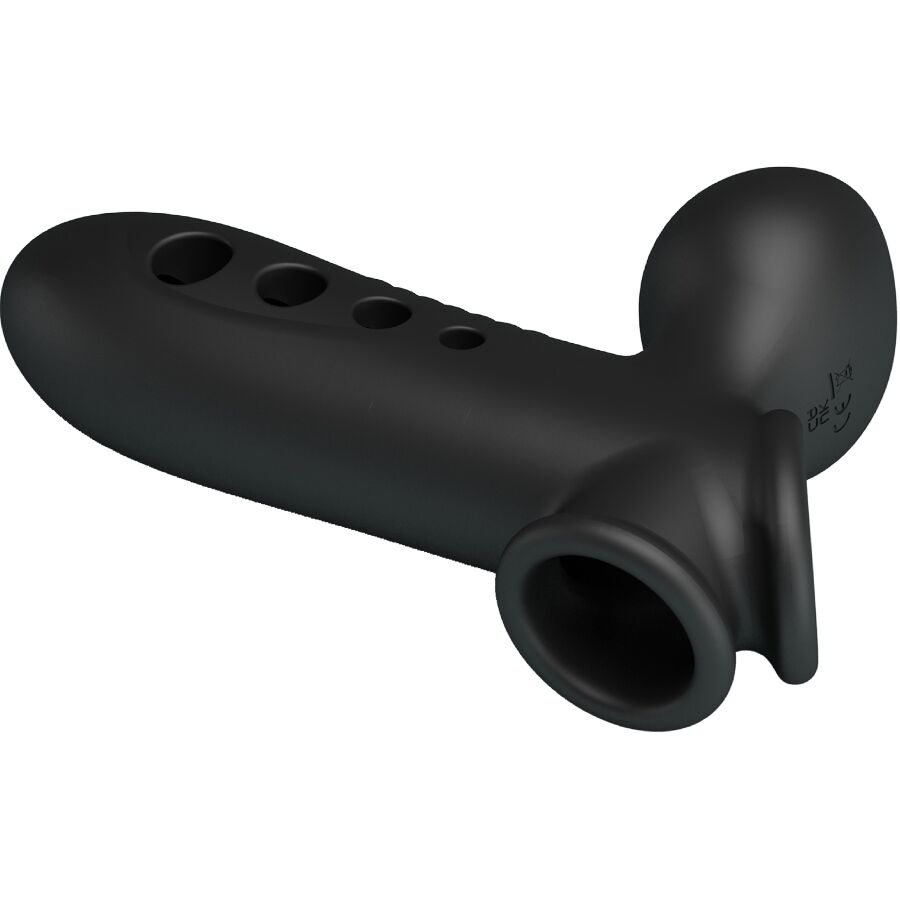 PRETTY LOVE - BLACK SKULL PENIS SLEEVE WITH AIRBAG