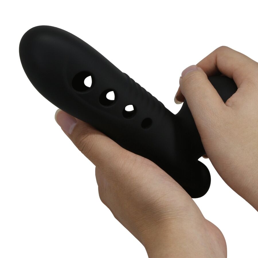 PRETTY LOVE - BLACK SKULL PENIS SLEEVE WITH AIRBAG