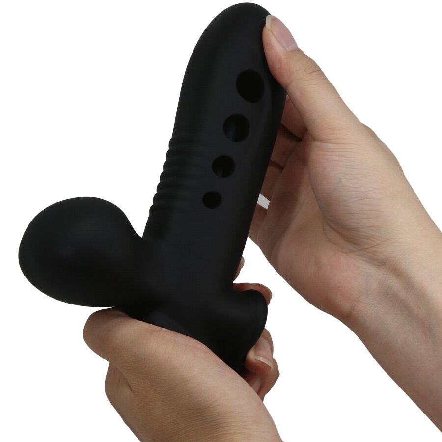 PRETTY LOVE - BLACK SKULL PENIS SLEEVE WITH AIRBAG
