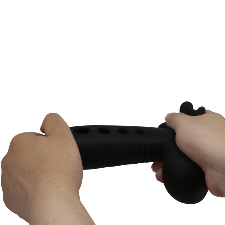 PRETTY LOVE - BLACK SKULL PENIS SLEEVE WITH AIRBAG