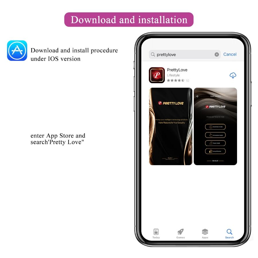 PRETTY LOVE - LEVIATHAN PURPLE APP-CONTROLLED VIBRATOR