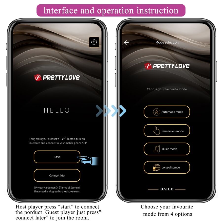 PRETTY LOVE - LEVIATHAN PURPLE APP-CONTROLLED VIBRATOR