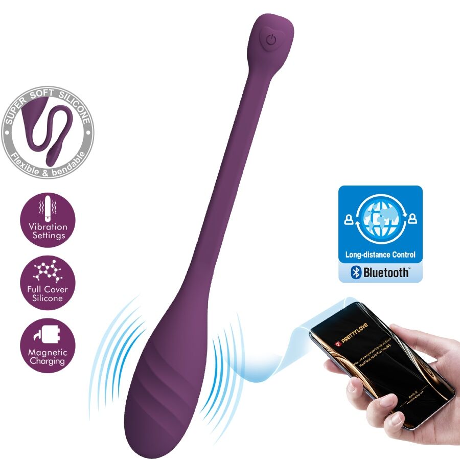 PRETTY LOVE - LEVIATHAN PURPLE APP-CONTROLLED VIBRATOR