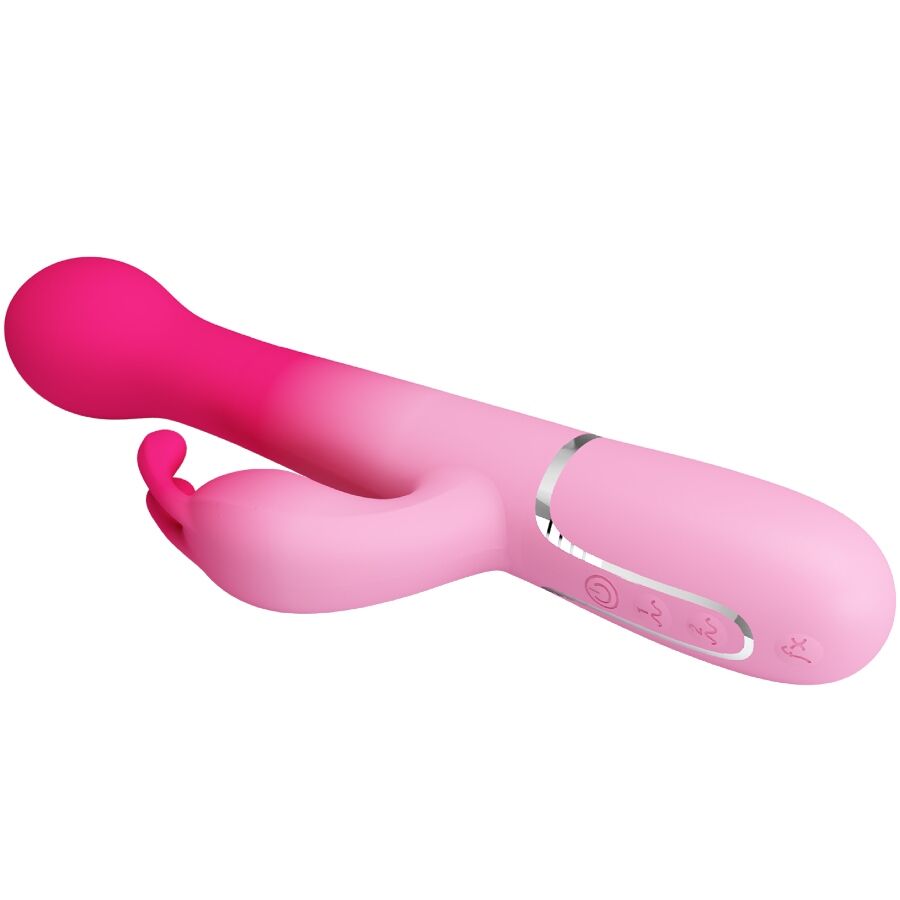 PRETTY LOVE - 3-IN-1 MULTIFUNCTIONAL RABBIT VIBRATOR DEJON ROSE