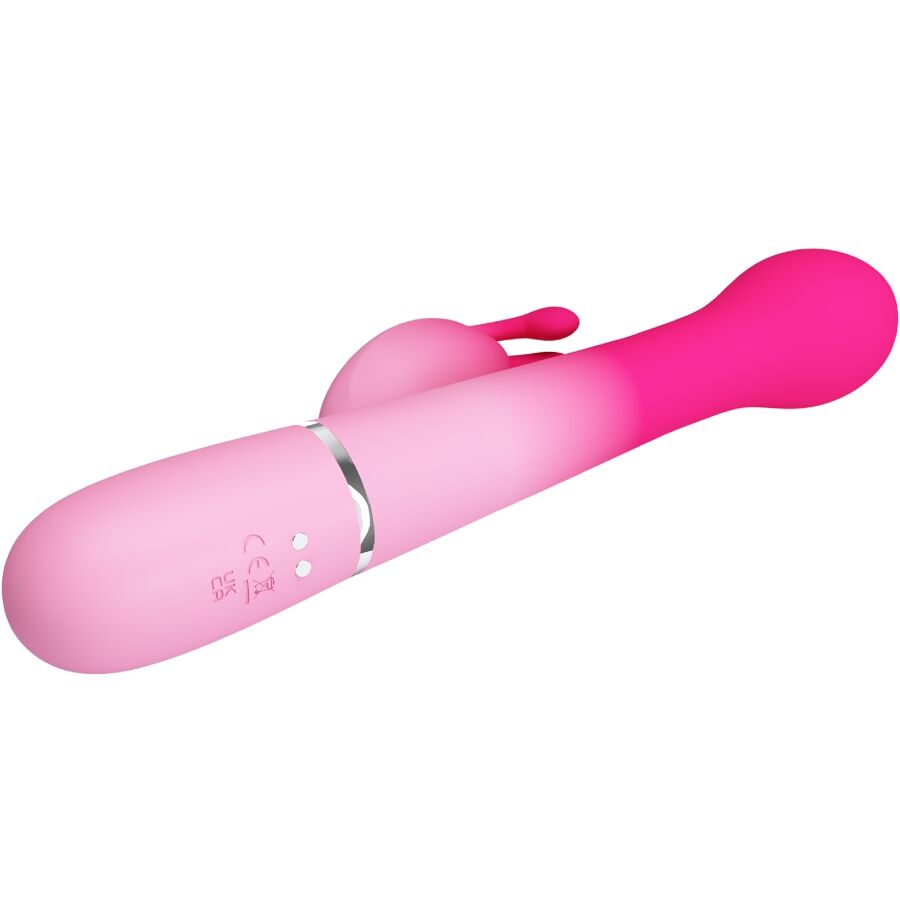 PRETTY LOVE - 3-IN-1 MULTIFUNCTIONAL RABBIT VIBRATOR DEJON ROSE