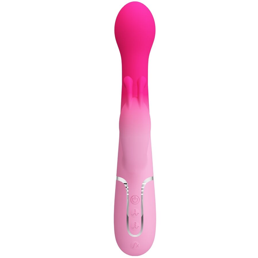 PRETTY LOVE - 3-IN-1 MULTIFUNCTIONAL RABBIT VIBRATOR DEJON ROSE