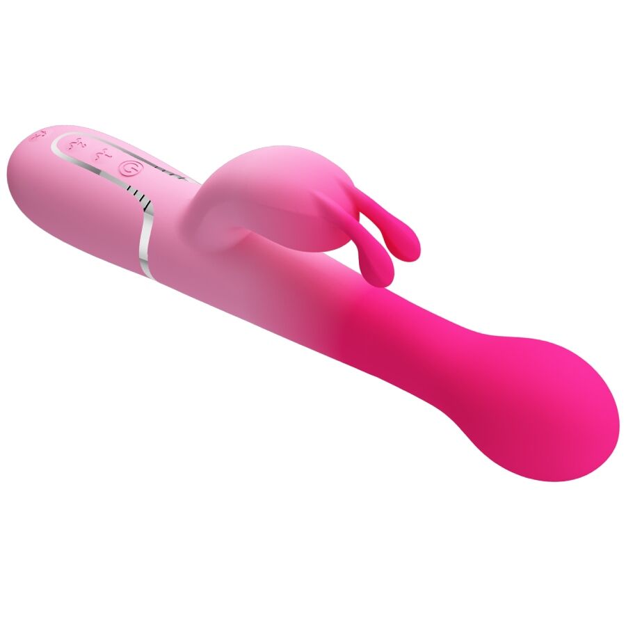 PRETTY LOVE - 3-IN-1 MULTIFUNCTIONAL RABBIT VIBRATOR DEJON ROSE