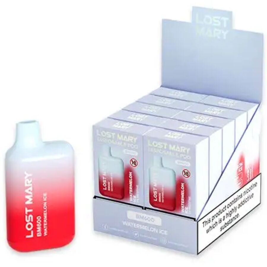 LOST MARY - BM600 2% NICOTINE DISPOSABLE VAPE WATERMELON ICE