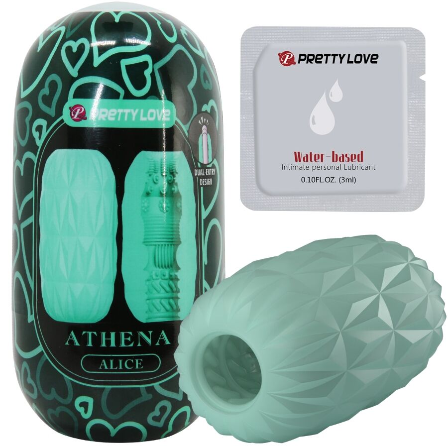 PPRETTY LOVE - MEN'S MASTURBATOR ATHENA ALICE TURQUOISE