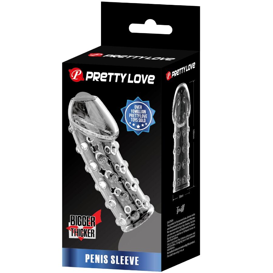 PRETTY LOVE - TIGHT AND VOLUMIZING TRANSPARENT PENIS SLEEVE