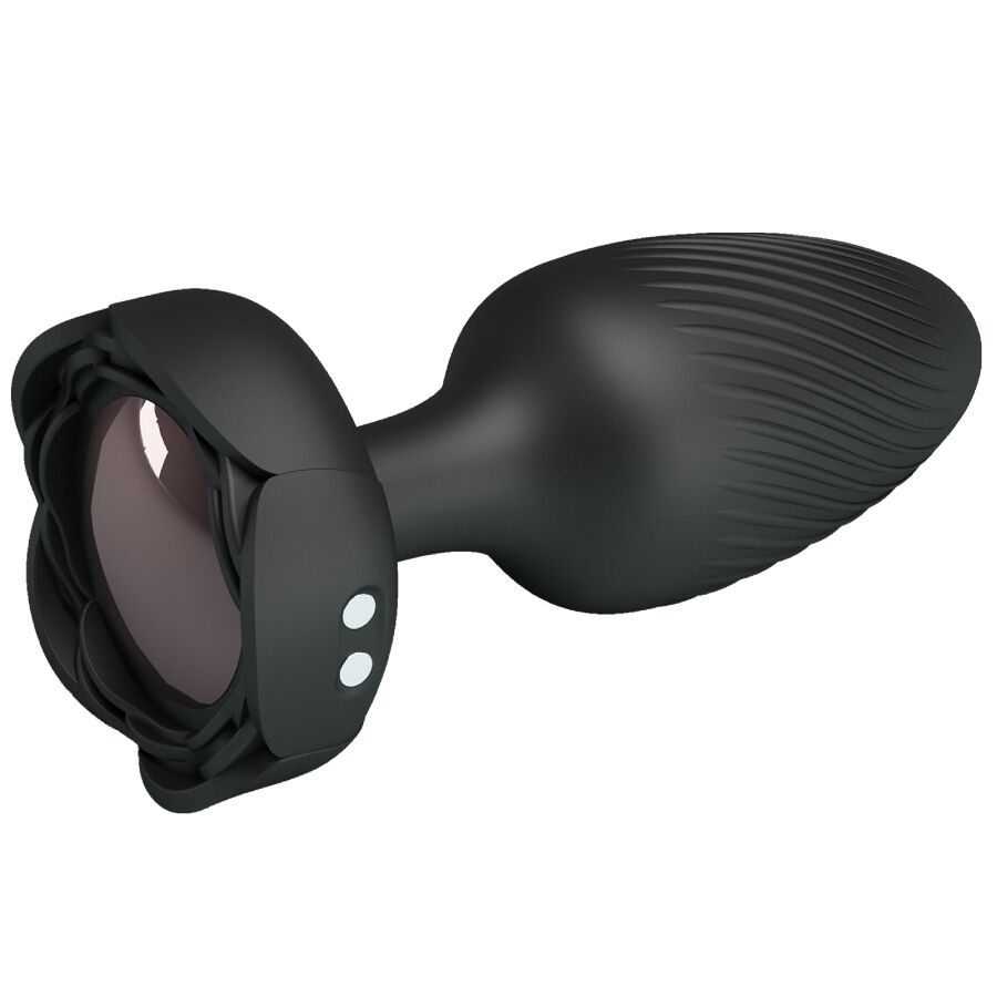 PRETTY LOVE - OSBORN BLACK LED LIGHT ANAL PLUG 9.8 CM