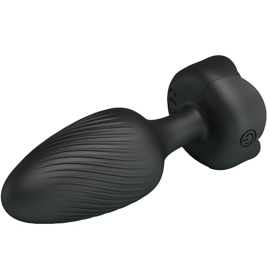 PRETTY LOVE - OSBORN BLACK LED LIGHT ANAL PLUG 9.8 CM