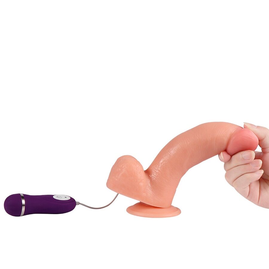 SHEQU - APOLO VIBRATING DILDO WITH REMOTE CONTROL 24.5 CM