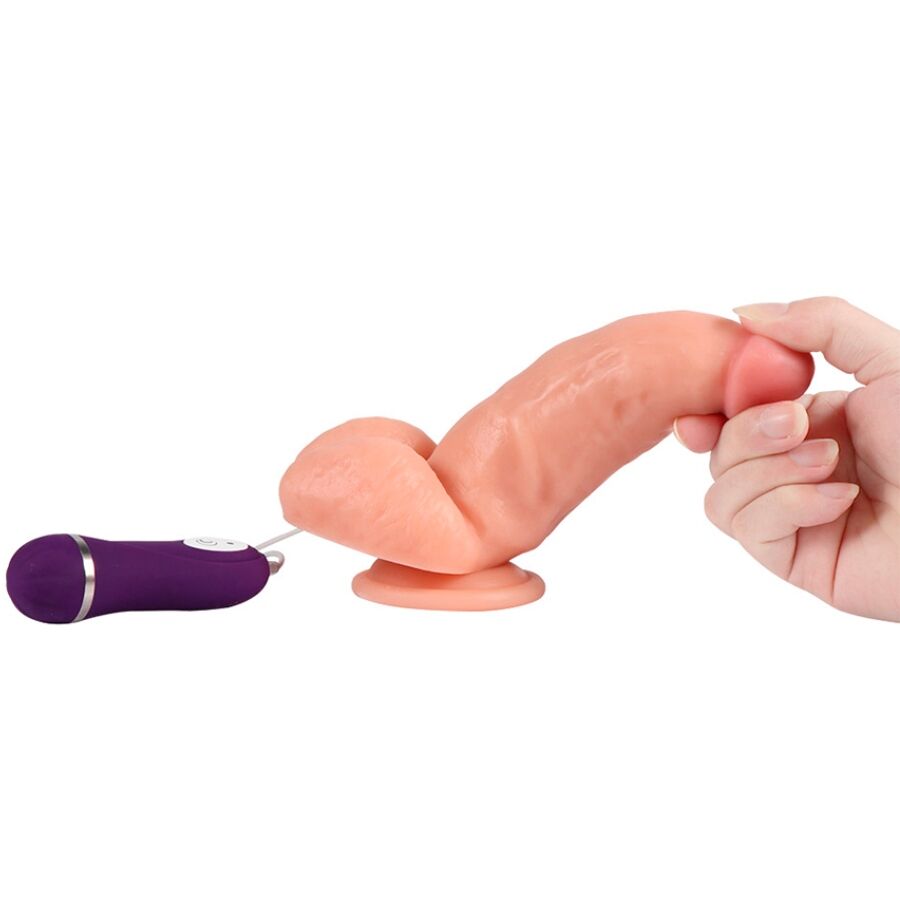 SHEQU - VIBRATOR DILDO WITH REMOTE CONTROL 16 CM
