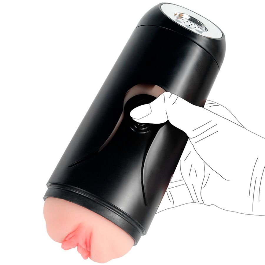 SHEQU - VAGINA AND ANUS MASTURBATOR WITH VIBRATION