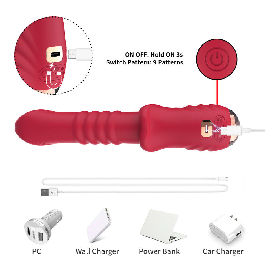 ARMONY - DILDO VIBRATOR STIMULATING RED