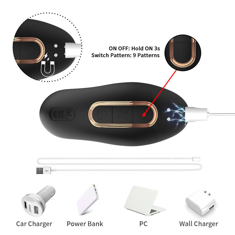ARMONY - BLACK ANAL PROSTATE VIBRATOR WITH REMOTE CONTROL