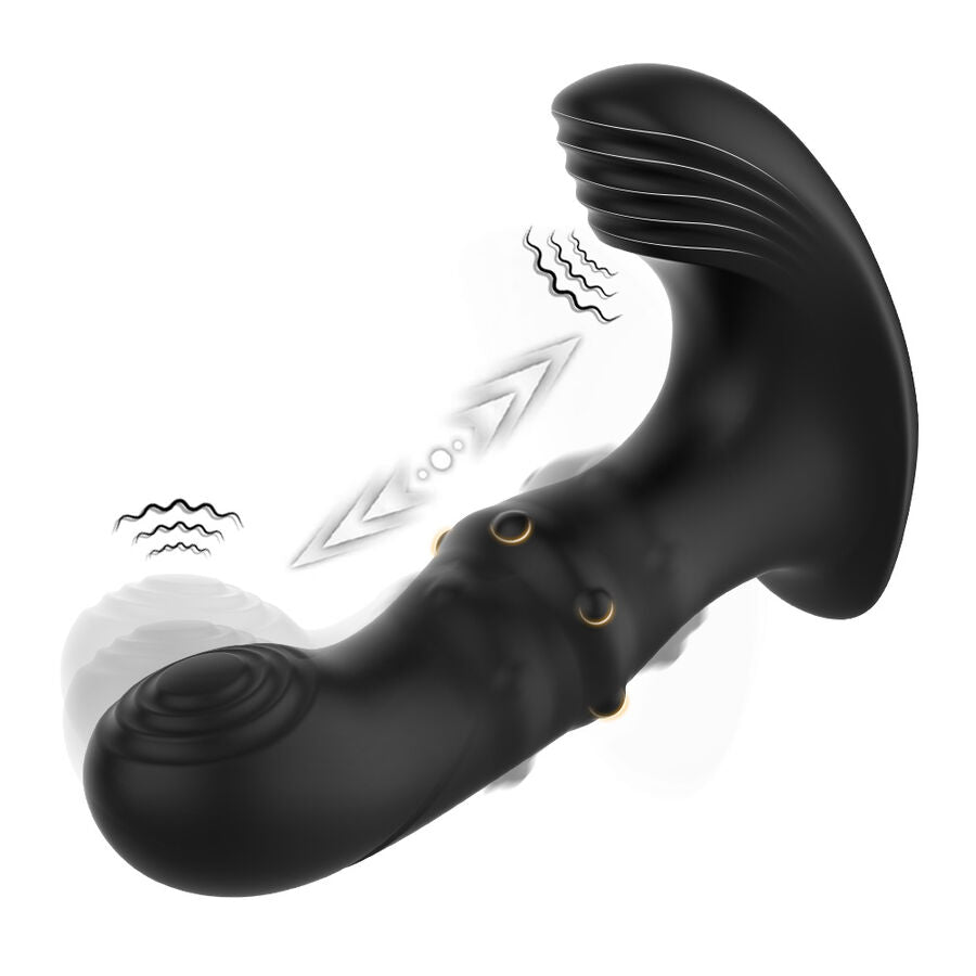 ARMONY - BLACK ANAL PROSTATE VIBRATOR WITH REMOTE CONTROL