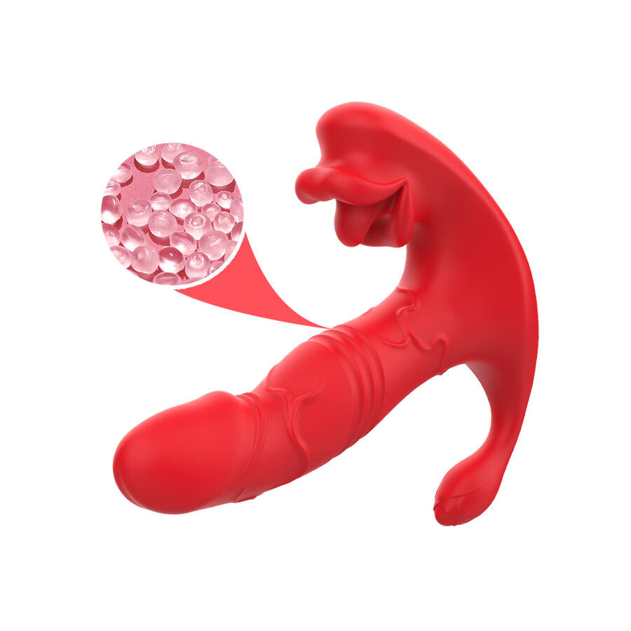 HARMONY - ANAL VIBRATOR PANTY C AND G SPOT STIMULATOR RED REMOTE CONTROL