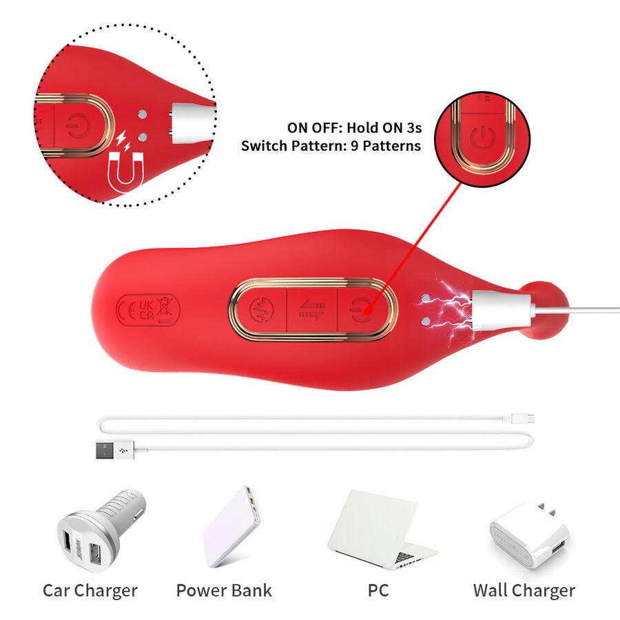 HARMONY - ANAL VIBRATOR PANTY C AND G SPOT STIMULATOR RED REMOTE CONTROL