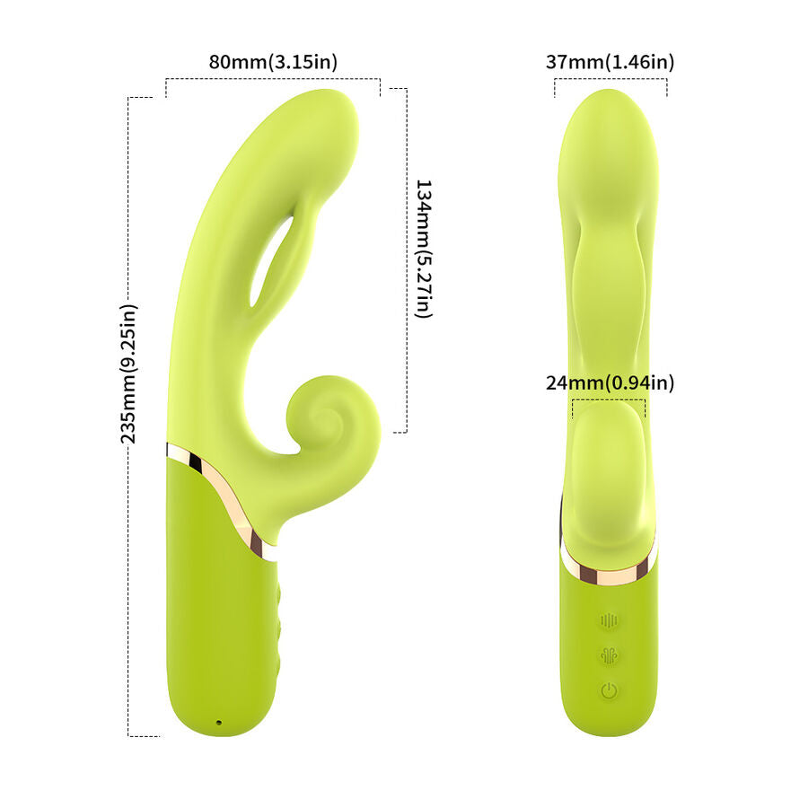 ARMONY - INFLATABLE POINT A VIBRATOR GREEN