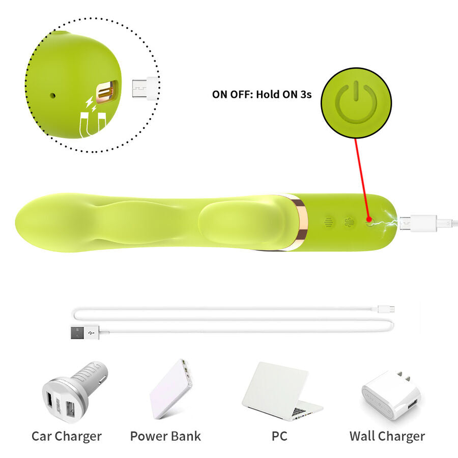 ARMONY - INFLATABLE POINT A VIBRATOR GREEN