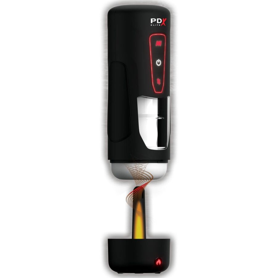 PDX ELITE - MILK ME HOTTER AUTOMATIC MASTURBATOR WITH THRUSTING AND HEATING VIBRATION