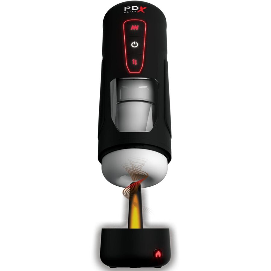 PDX ELITE - MILK ME HOTTER AUTOMATIC MASTURBATOR WITH THRUSTING AND HEATING VIBRATION