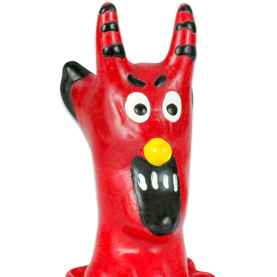 CONDOMERIE - HAND-PAINTED FANCY CONDOMS RED DEVIL
