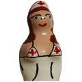 CONDOMERIE - HAND-PAINTED NOVELTY CONDOMS BRUNETTE NURSE