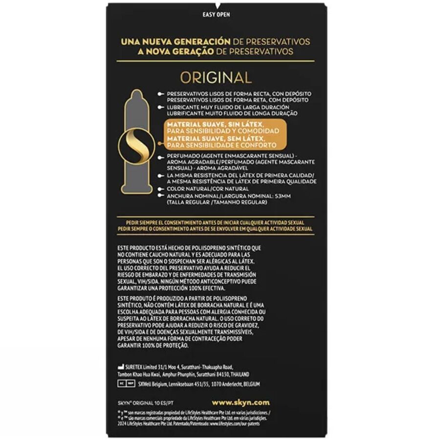 SKYN - ORIGINAL NATURAL FEEL CONDOM 10 UNITS