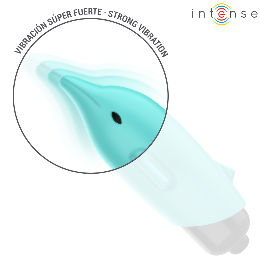 INTENSE - BLUE DOLPHIN VIBRATING BULLET 8 X 4.7 CM